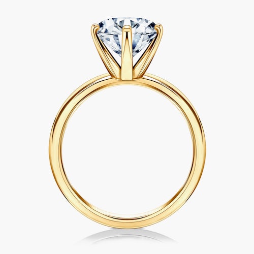 Pierścionek zaręczynowy SAVICKI: złoty, diament